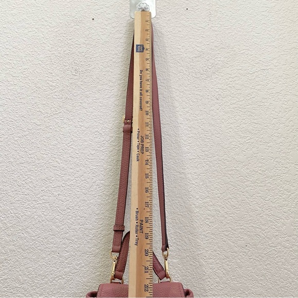 MICHAEL KORS Riley Small Flap Drawstring Pebbled Leather Crossbody Bag in Rose - Picture 8 of 16